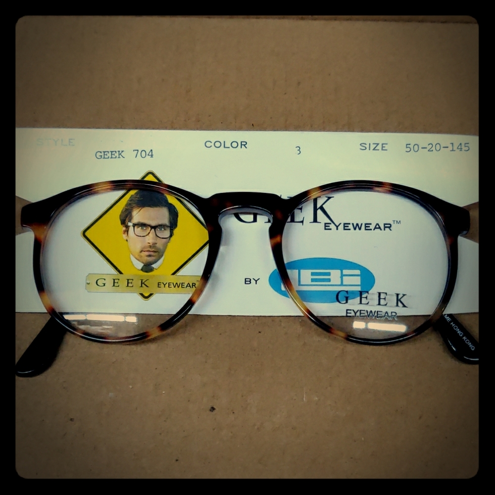 Unisex Geek Eyewear Frame 50-20-145 Tortoise